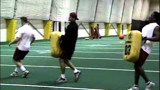 Block Reaction Drills for a Winning Defensive Line [upl. by Lazes]