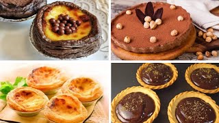 Satisfying Relaxing Video🎂🍰🍯🍮10 Kinds Of Chocolate Desserts  Hot Chocolate PanBaked Sponge Cake [upl. by Hgielanna]