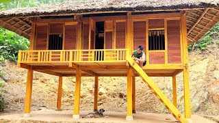 FULL VIDEO  300 Days  the process of building a big wooden house  Living With Nature [upl. by Tacita]