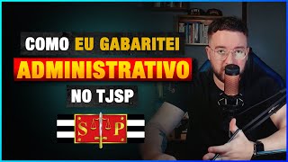 Como GABARITAR direito ADMINISTRATIVO no TJSP [upl. by Ruhtua569]