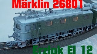 Märklin 26801  El 12 NSB  SOUND verschneit [upl. by Hazaki]