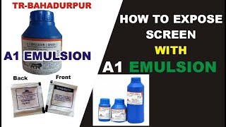 A1 Emulsion se screen kaise khole  how to use A1 Emulsion [upl. by Secrest]