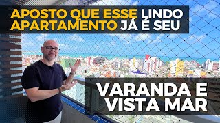 Apartamento com VISTA para o MAR 3 QUARTOS e com VARANDA no BESSA João Pessoa Paraíba [upl. by Yatnuahs]