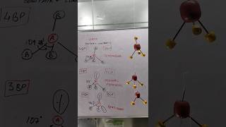 The Geometry of 4 Electron Pairs Explained vseprtheory tetrahedral chemicalbonding [upl. by Ariel246]