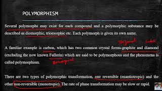 Chemical Mineralogy  Polymorphism [upl. by Callahan]