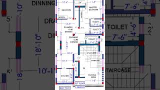 24x42 house design 2bhk east facing 24 x 42 house plans24 by 42 house design  2442 house plan [upl. by Elam]