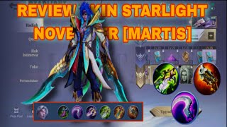 REVIEW SKIN DARKWATER TEROR STARLIGHT NOVEMBER MARTIS  MOBILE LEGENDS [upl. by Ertemed]