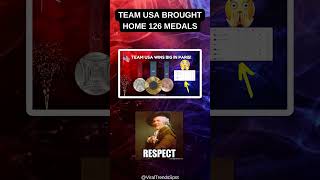 Final Medal Count At Paris Olympics 2024 Team USA Won 126 medals With 40 Gold Medals short [upl. by Ned]