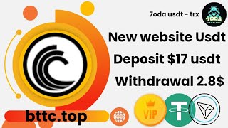 New website usdt bttc Deposit 17  proof of withdrawal 28 instantly on my wallet [upl. by Orten378]