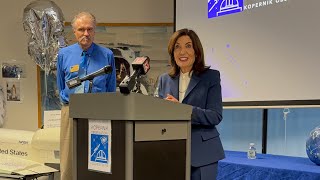 Governor Kathy Hochul at Kopernik Observatory with an Exciting Announcement [upl. by Edan559]