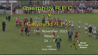 Caerphilly RFC v Cilfynydd RFC 11th November 2023 [upl. by Little]