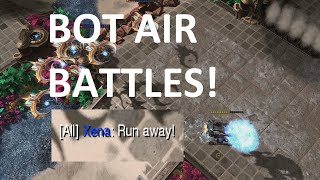 80000 APM AIR CONTROL  Starcraft 2 AI  Xena vs PerilousProtossBot [upl. by Monteith]