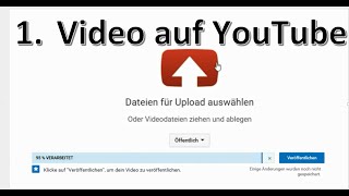 1 Video auf YouTube hochladen  Tutorial 2016 HD [upl. by Gherardi]