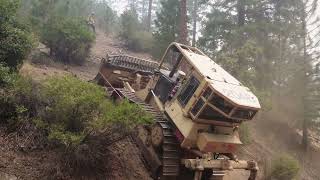 SmokeyFiredozer MckinneyFire Siskiyou Crest [upl. by Annaitat426]