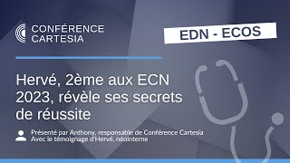 Hervé 2ème aux ECN 2023 révèle ses secrets de réussite [upl. by Reggi]