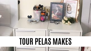 TOUR PELAS MINHAS MAKES ATUALIZADO  Ariana Pennacchia [upl. by Ines137]