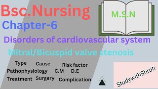 BscNursing MitralBicuspid valve stenosisValvular disorder in detail MSN [upl. by Mikkanen]