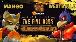 Battle Of The Five Gods  C9 Mang0 vs Tempo  Westballz Winners Bracket 1 [upl. by Asilehc332]