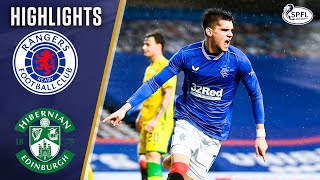 Rangers 10 Hibernian  Hagi Strike Enough For Victory in Tight Match  Scottish Premiership [upl. by Rushing]