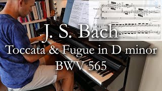 Bachs Toccata and Fugue in D minor 1080p HD with score [upl. by Jamey]