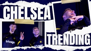 Werner amp Havertz Watch Viral Clips amp Go Head To Head In The Flinch Challenge  Chelsea Trending [upl. by Martel]