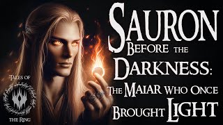 The Untold Origins of Sauron From Light to Dark Lord  LOTR LORE [upl. by Ycniuq]