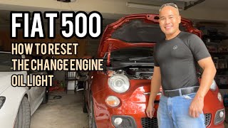 Fiat 500 How to Reset Change Engine Oil Light [upl. by Porett]