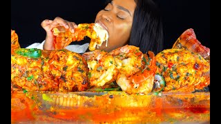 KING CRAB SEAFOOD BOIL MUKBANG  SEAFOOD MUKBANG  DESHELLED  LOBSTER  SEAFOOD BOIL  ASMR EATING [upl. by Eiramik]