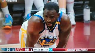 gsw vs cavs last 7mins of 2nd qtr [upl. by Inaliak]