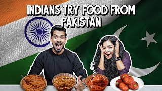 Indians Try Food From Pakistan  Ok Tested [upl. by Dnar714]