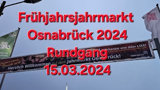 Frühjahrsjahrmarkt Osnabrück 2024 Rundgang [upl. by Nadaba]