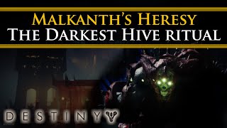 Destiny 2 Shadowkeep Lore  The most heretical Hive ritual amp the hidden swarm after Crota’s death [upl. by Catha]