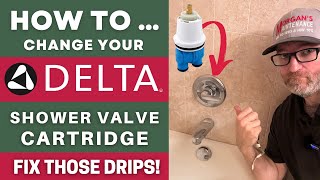 HOW TO Fix Dripping Tub Spout  Replace Delta Shower Cartridge delta howto maintenance [upl. by Vickey]