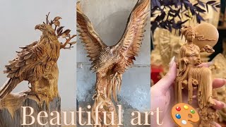 Watch This Artist Create a Stunning Eagle from a Block of Wood  woodcarving [upl. by Eniretak337]