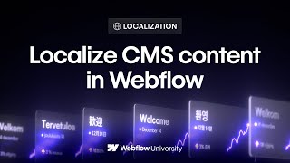 Localize CMS content in the Webflow Designer [upl. by Ashling]