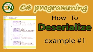 Example 1 How to Deserialize JSON Data into Custom C Class Objects using Newtonsoft [upl. by Spatz726]