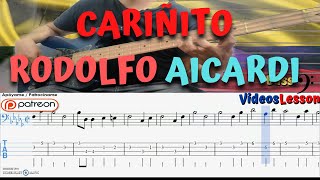 🎄Cariñito rodolfo aicardi bajo electrico  Partitura y tablatura [upl. by Nellda]