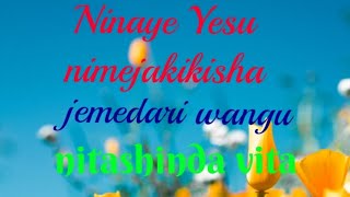 ninaye Yesu nimehakikisha jemedari wangu nitashind vita piano cover [upl. by Ro]