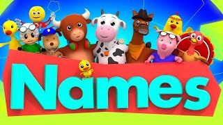 Learn Animal Names  Learning Videos And Nursery Rhymes For Children [upl. by Haydon]