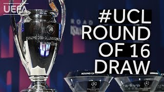 201920 UEFA Champions League Round of 16 Draw [upl. by Aliber]