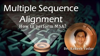 Multiple Sequence Alignment using ClustalX or ClustalW  Dr Rakesh Yadav bioinformatics msa [upl. by Hale]