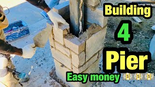 How To Build a Stone Columns Super Easy [upl. by Ahsekyt88]