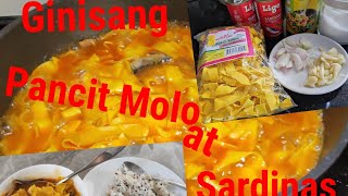 Madaling paraan sa pagluto ng Pancit Molo with Sardinas easymenu easytocook philippines dish [upl. by Tierza]