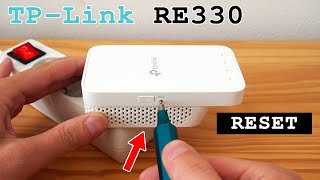 TPLink RE330 WiFi Extender Dual Band • Factory reset [upl. by Arde654]