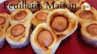 Recette  Comment faire des feuilletés aux saucisses knackis maison apéritif [upl. by Dinerman]