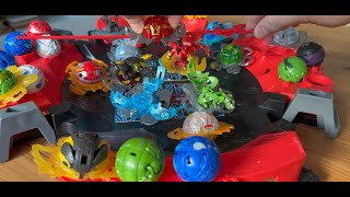 Bakugan Gen 3 HUGE Collection Showcase Watch them SPIN and POP open [upl. by Seys500]