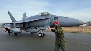 FA18 Hornets Arriving Bodø Norway [upl. by Sachs]