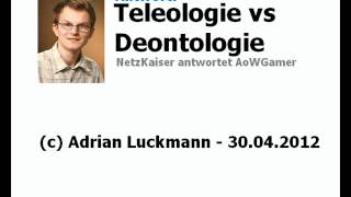 Teleologie VS Deontologie Antwort [upl. by Behm]