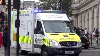 Childrens Intensive Care Ambulance St John´s London responding Bull HornWailTwo Tone [upl. by Small]