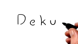 How to Draw DEKU Using the Name Deku Boku no Hero Academia｜Anime ヒロアカ） [upl. by Ahsiner738]